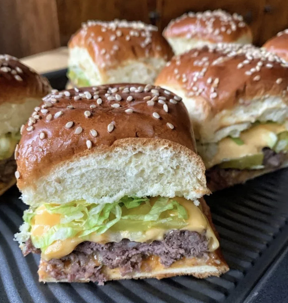 Mini Big Mac Cheeseburgers
